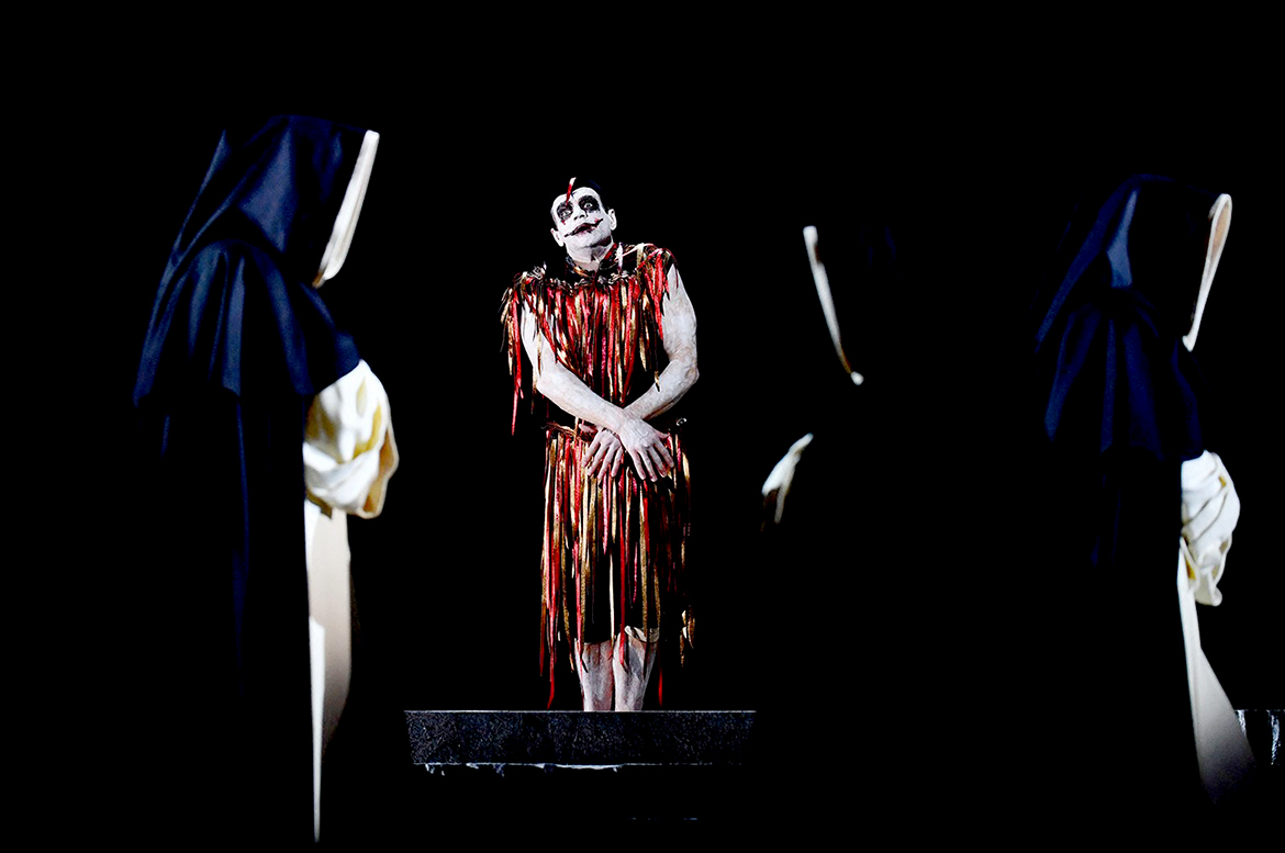 Opera singers perform in Giuseppe Verdi's 'Don Carlos' at The Metropolitan Opera in New York City.- AFP