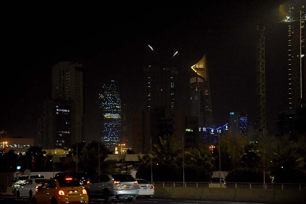 KUWAIT: Night view of Kuwait City. - Photo by Fouad Al-Shaikh