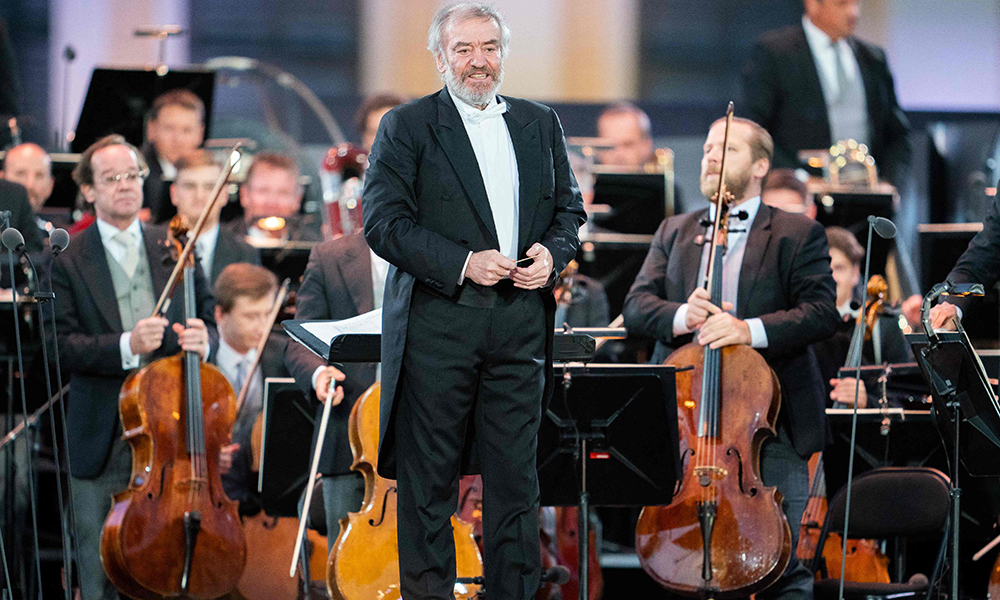 In this file photo, Russian conductor Valery Gergiev performs on stage with the Vienna Philharmonic Orchestra during the Summer Night Concert at Schoenbrunn Palace in Vienna.— AFP