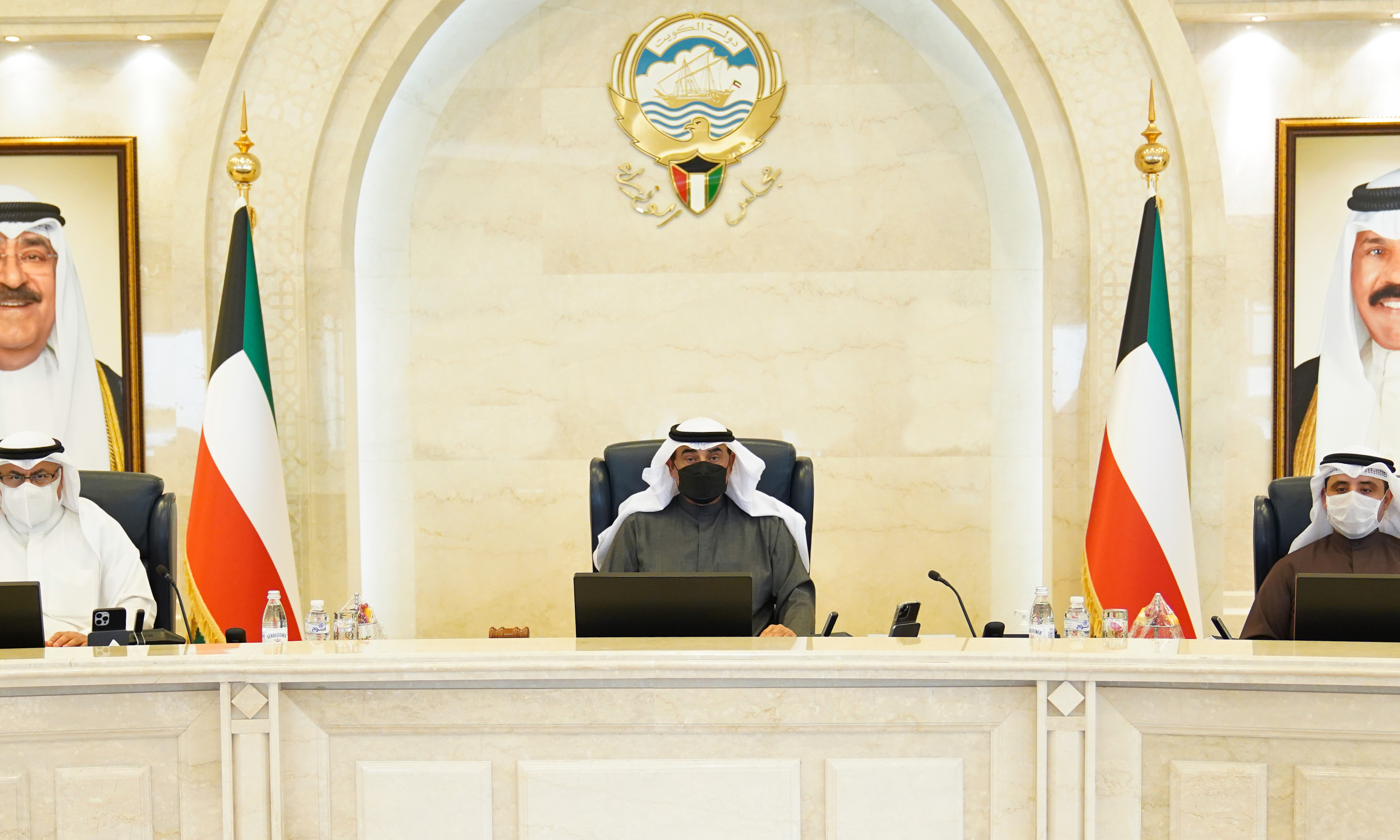 KUWAIT: His Highness the Premier Sheikh Sabah Al-Khaled Al-Hamad Al-Sabah chairs the Cabinet’s meeting. – KUNAn