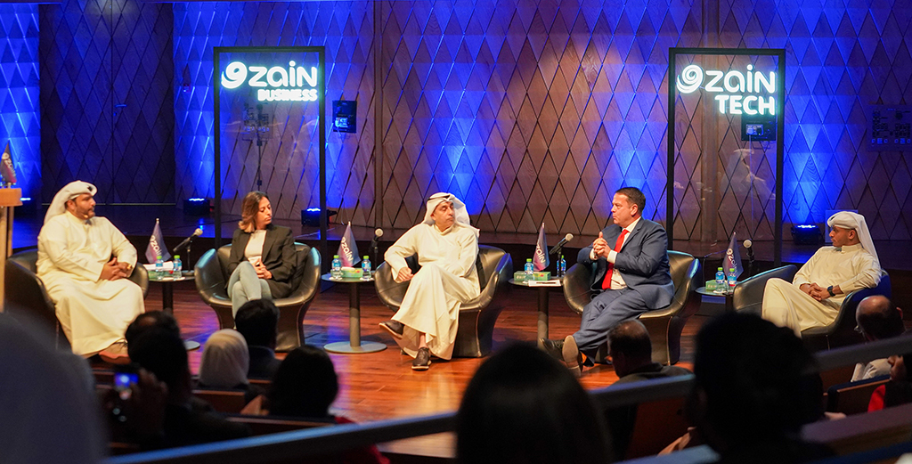 Panel discussion during Zain's cloud and cybersecurity event