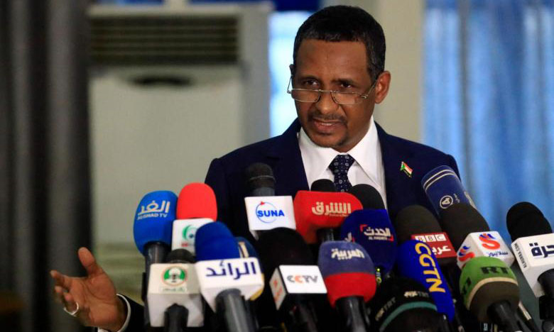 Sudan’s military leader Mohamed Hamdan Daglo gives a press conference after returning from Moscow, in Khartoum, on March 2, 2022. - AFP