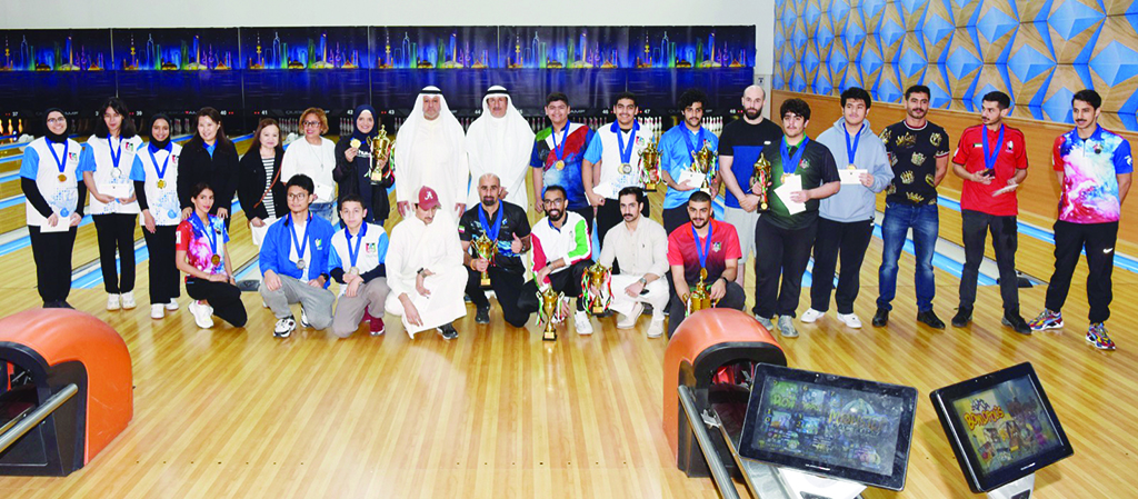 KUWAIT: Winners of the bowling tournament are awarded.