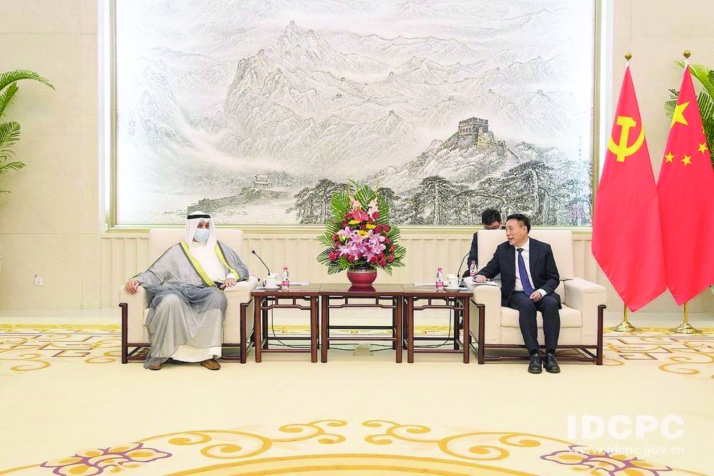 BEIJING: Deputy foreign affairs minister Zhou Roy meets with Kuwait's ambassador to China Samih Johar Hayat. - KUNA photos