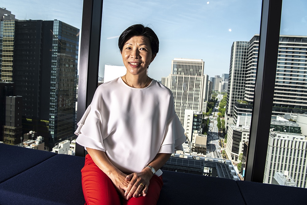 Kathy Matsui, founder and general partner of MPower Partners, Japan’s first ESG-focused global venture capital fund and famous “Womenomics” advocate in Japan, posing for a picture in Tokyo. –AFP