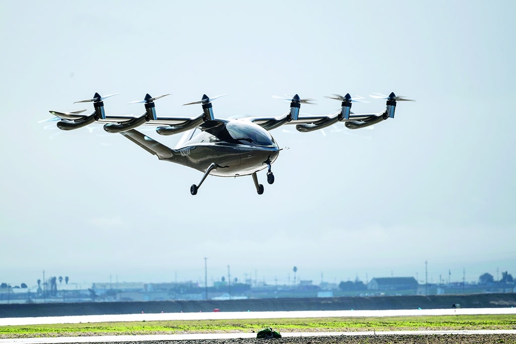 This undated and unlocated image released by Archer Aviation Inc shows the company's Maker eVTOL aircraft. -  AFP