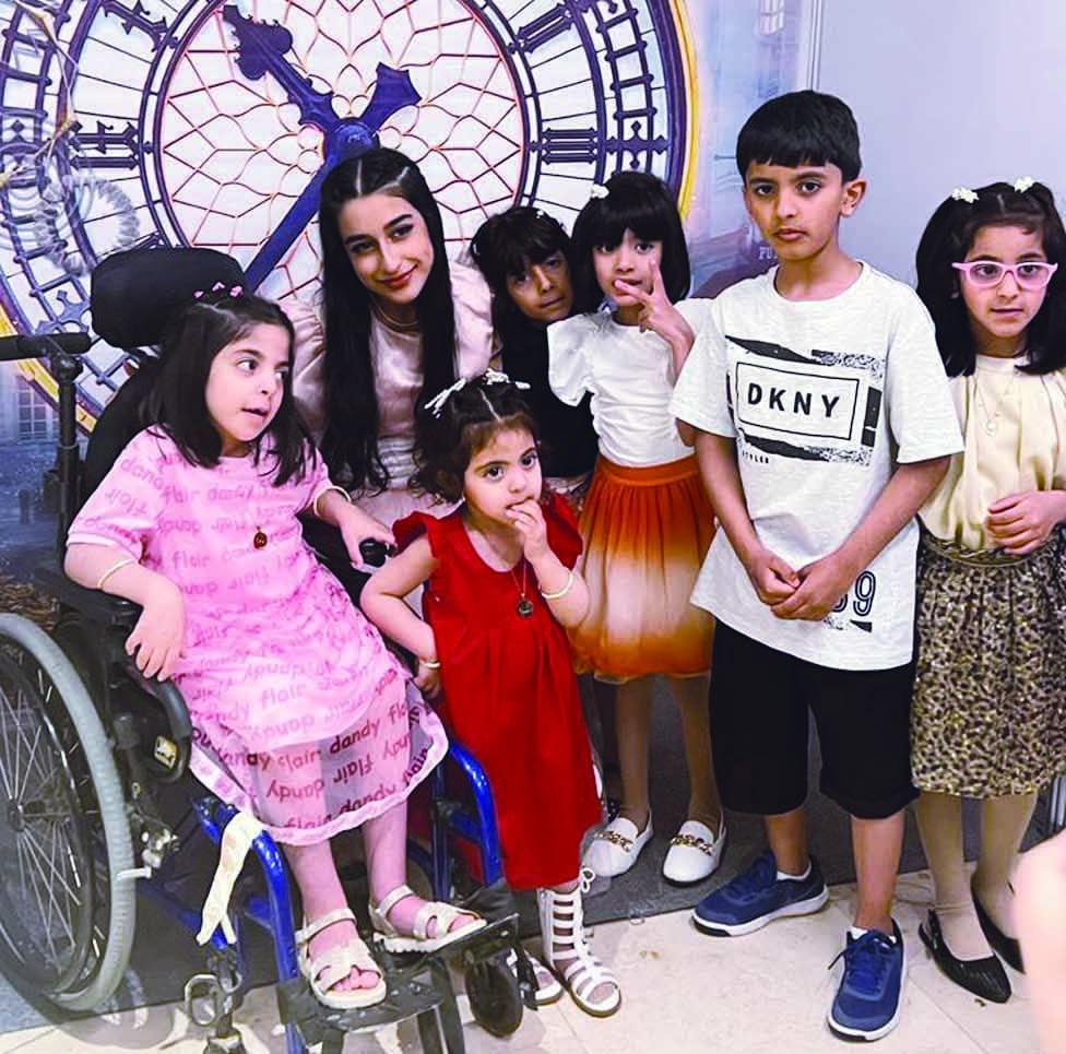 KUWAIT: KACCH children with the play's stars.