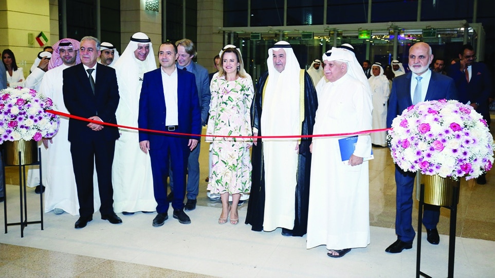 KUWAIT: French Ambassador to Kuwait Claire Le Flecher inaugurates the exhibition. - Photos by Yasser Al-Zayyat