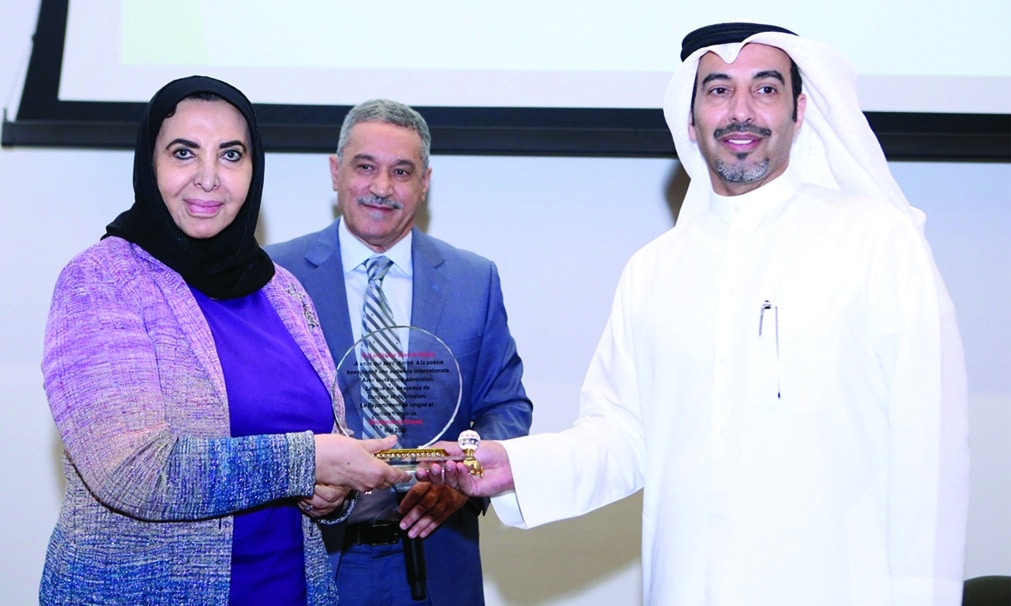 KUWAIT: Dr Suad Al-Sabah is honored during the event.
