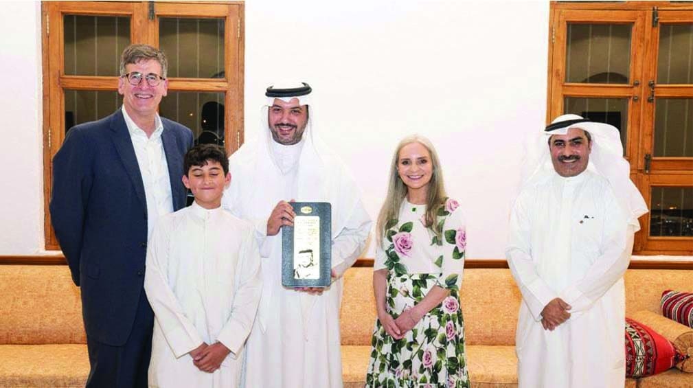 KUWAIT: Sheikh Mubarak Abdullah Al-Mubarak Al-Sabah is honored during the event.