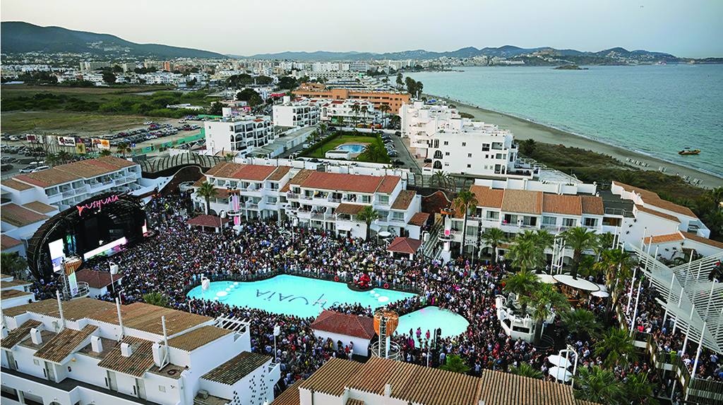 People party at the Ushuaia nightclub in Ibiza. — AFP photos