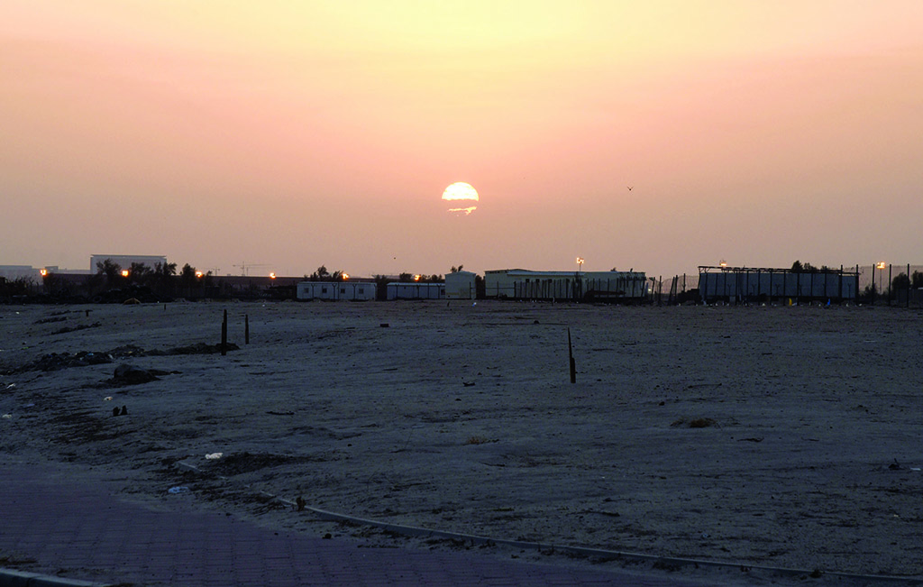 KUWAIT: A view of the sunset from a desert area in Kuwait. - Photo by Fouad Al-Shaikh