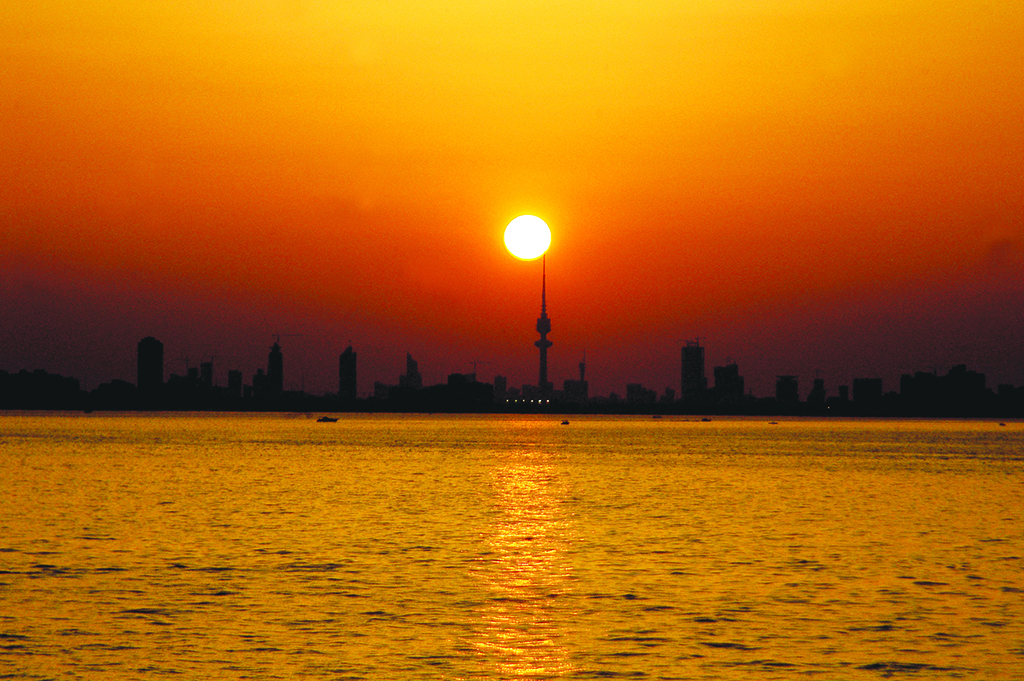 KUWAIT: A view of the sunset from Kuwait City. - Photo by Yasser Al-Zayyat