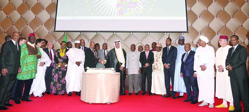 KUWAIT: Assistant Foreign Minister for African Affairs Ali Al-Saeed poses for a group photo with African envoys. - Photos by Chidi Emmanuel