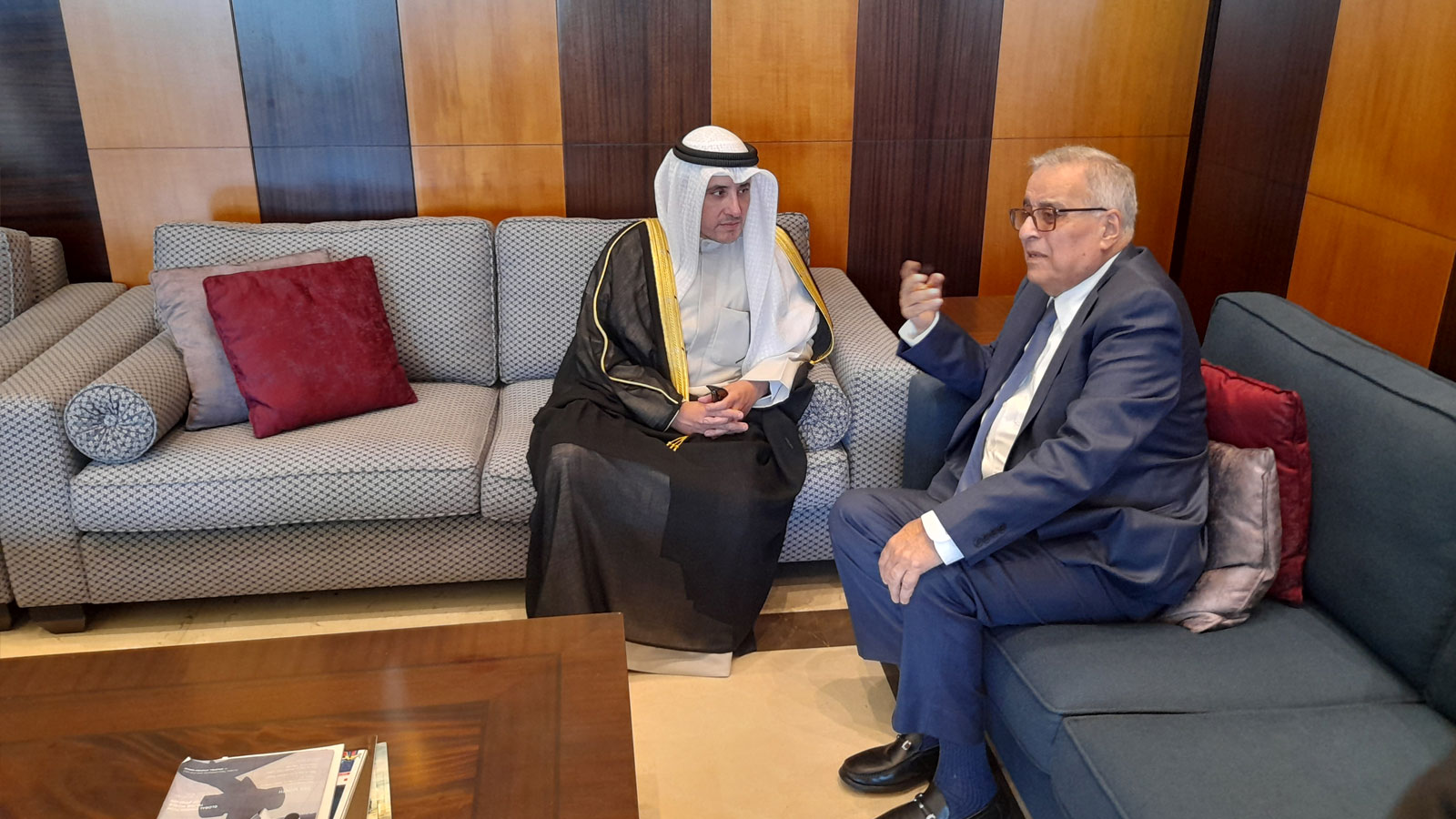 Kuwaiti Foreign Minister with Lebanese Foreign Minister