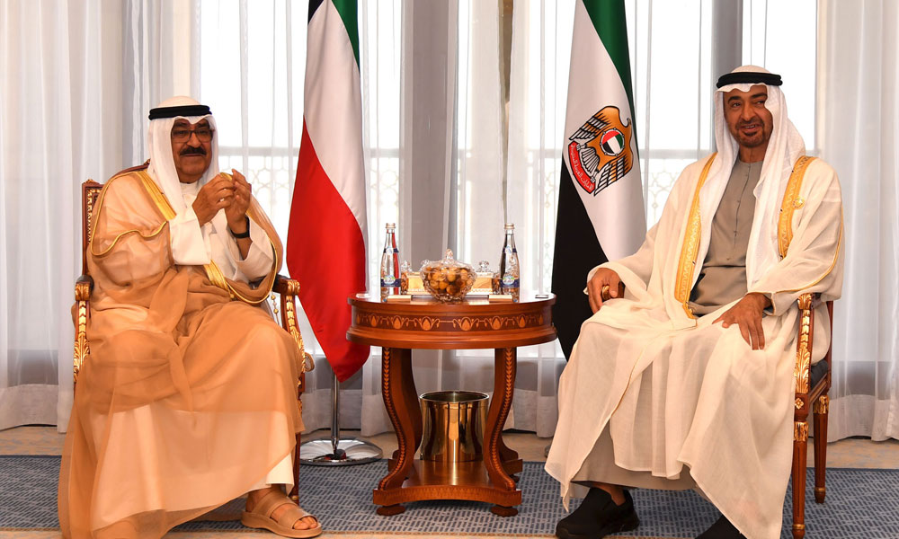 His Highness the Crown Prince Sheikh Mishal Al-Ahmad Al-Jaber Al-Sabah visits President of the United Arab Emirates