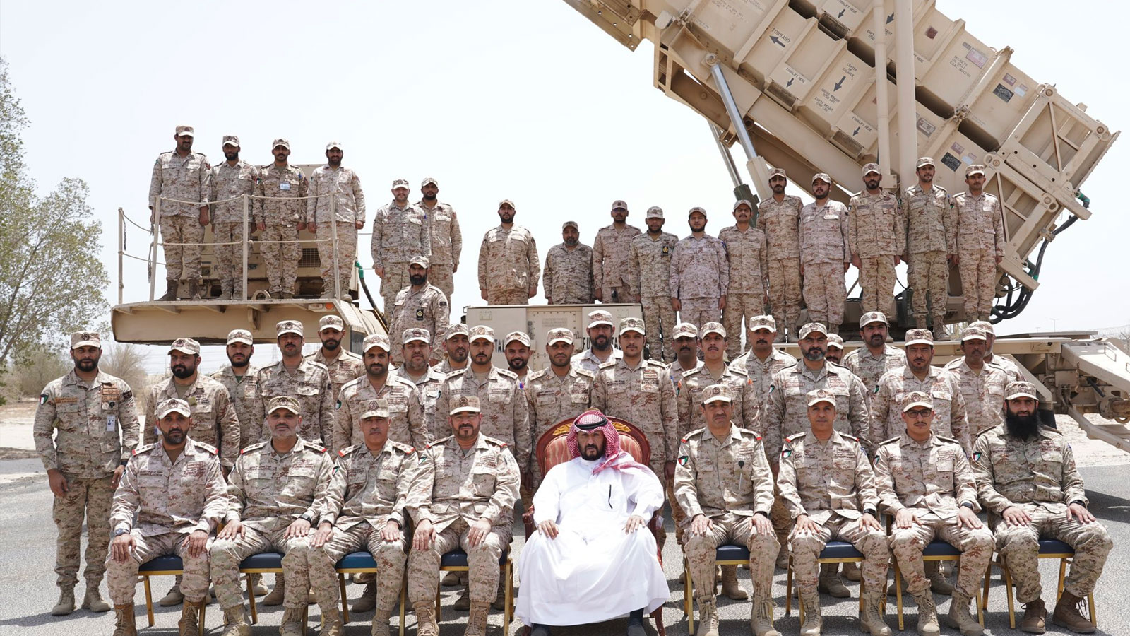 Defense Minister during a visit to Kuwait Air Defense Force base