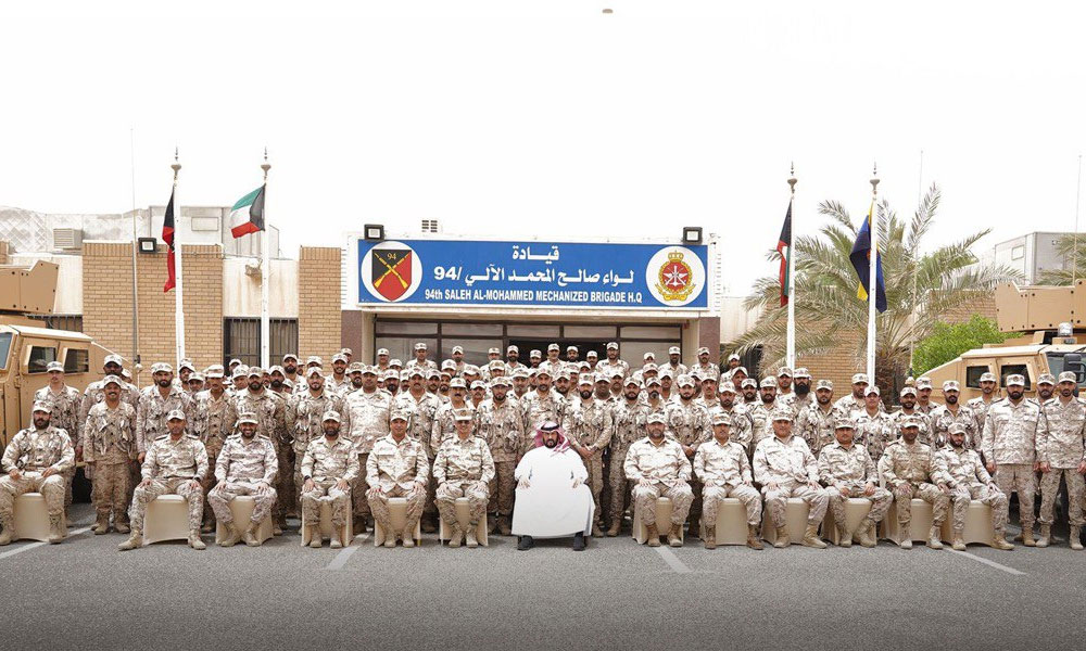 Minister of Defense during his visit to Saleh Al-Mohammad Al-Ali Brigade/94