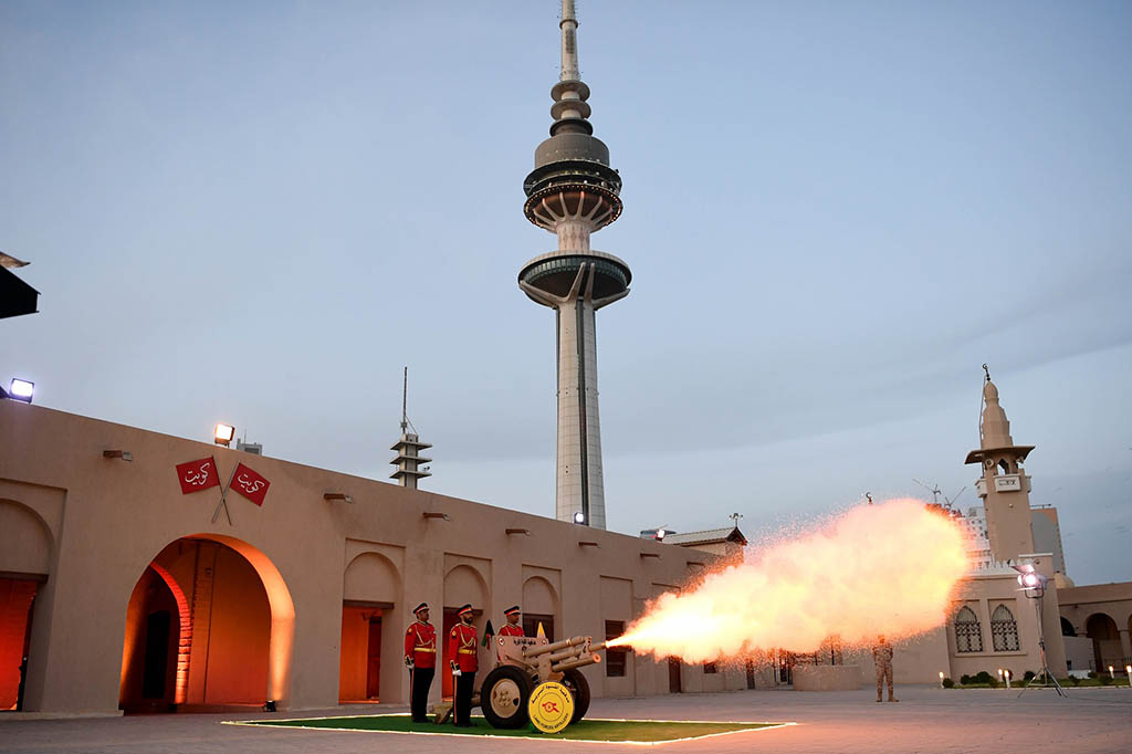 The iftar cannon outside the Naif Palace in Ramadan.