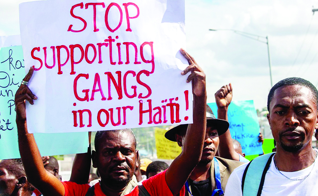 Gang violence displaces thousands in Haiti.