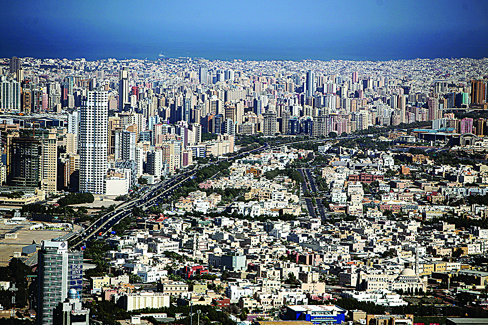 KUWAIT: An archive photo showing a general view of Kuwait City and its suburbs.