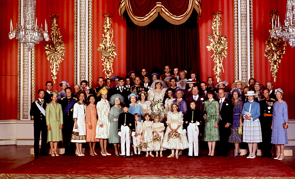 This file photo taken on July 29, 1981 shows European Royal Families who attended the wedding of Prince Charles (central right) and Lady Diana (central left) the Princess of Wales.— AFP photos