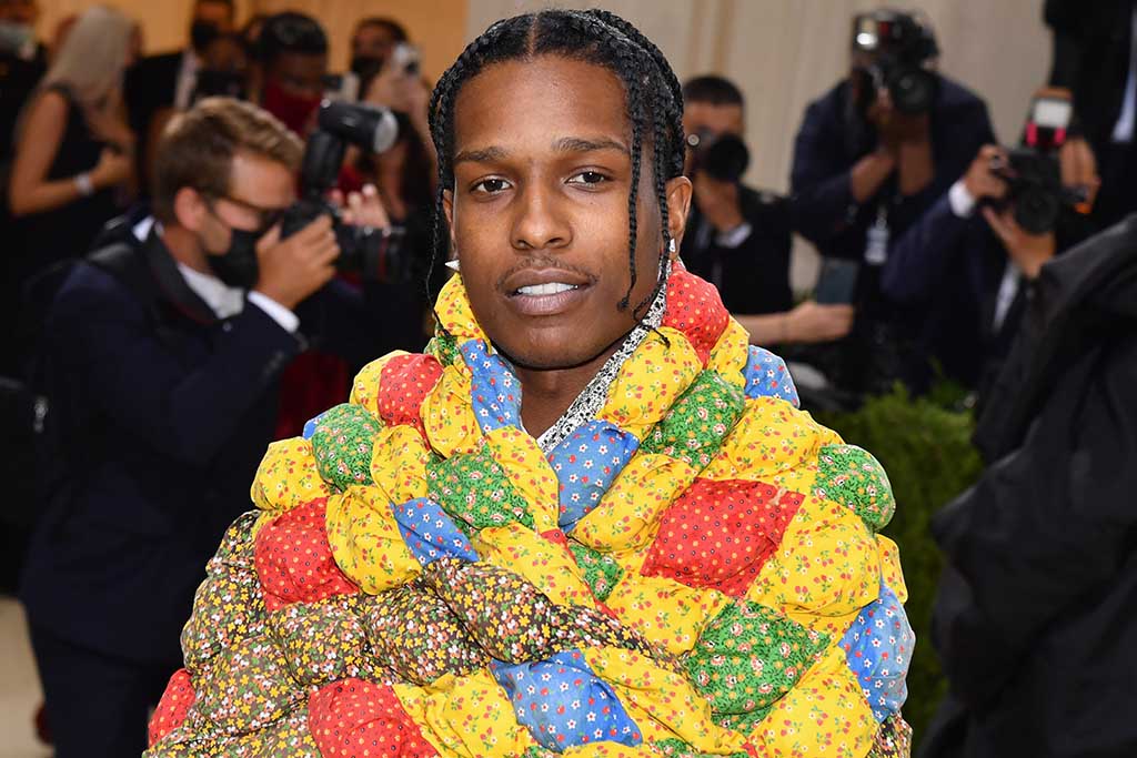  In this file photo US rapper A$AP Rocky arrives for the 2021 Met Gala at the Metropolitan Museum of Art in New York.— AFP