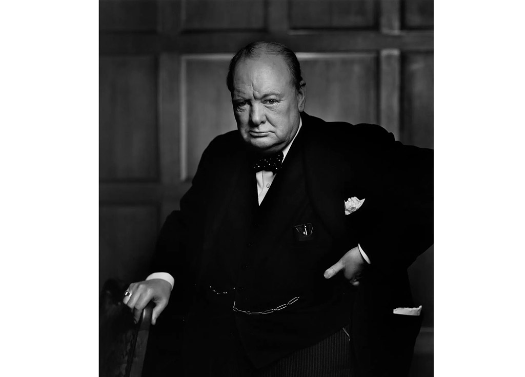 Yousuf Karsh’s famous portrait of Winston Churchill, taken in December 1941 in Ottawa.— photo by Yousuf Karsh