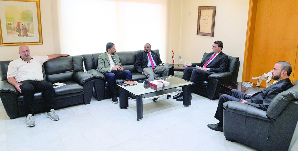 BEIRUT: The Lebanese agriculture minister meets AOAD officials. – KUNA