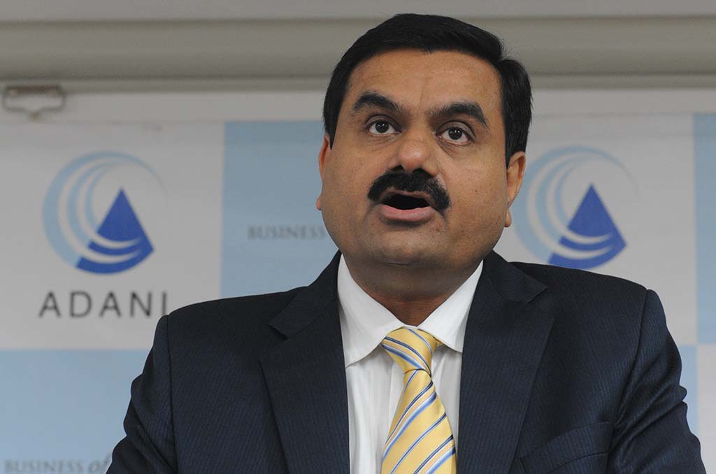 AHMEDABAD, India: In this file photo taken on December 23, 2010, Indian industrialist Gautam Adani speaks during a press conference in Ahmedabad. - AFP