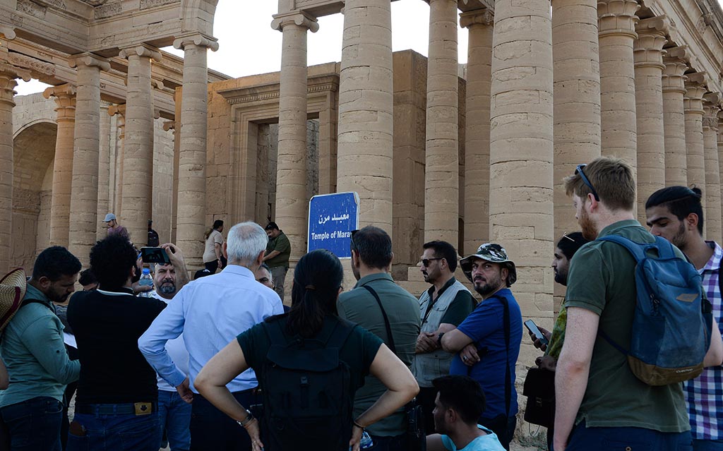 A group of tourists visit the ancient city of Hatra in northern Iraq, as local authority initiatives seek to encourage tourism and turn the page on the years of violence by the Islamic State IS group. – AFP photos