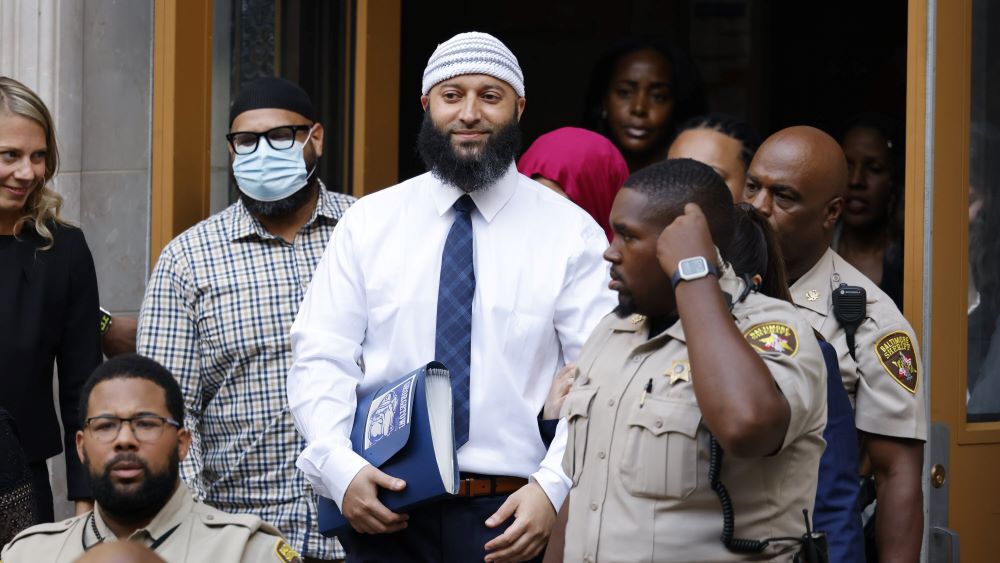 BALTIMORE: Adnan Syed leaves the courtroom after the judge ordered his release.