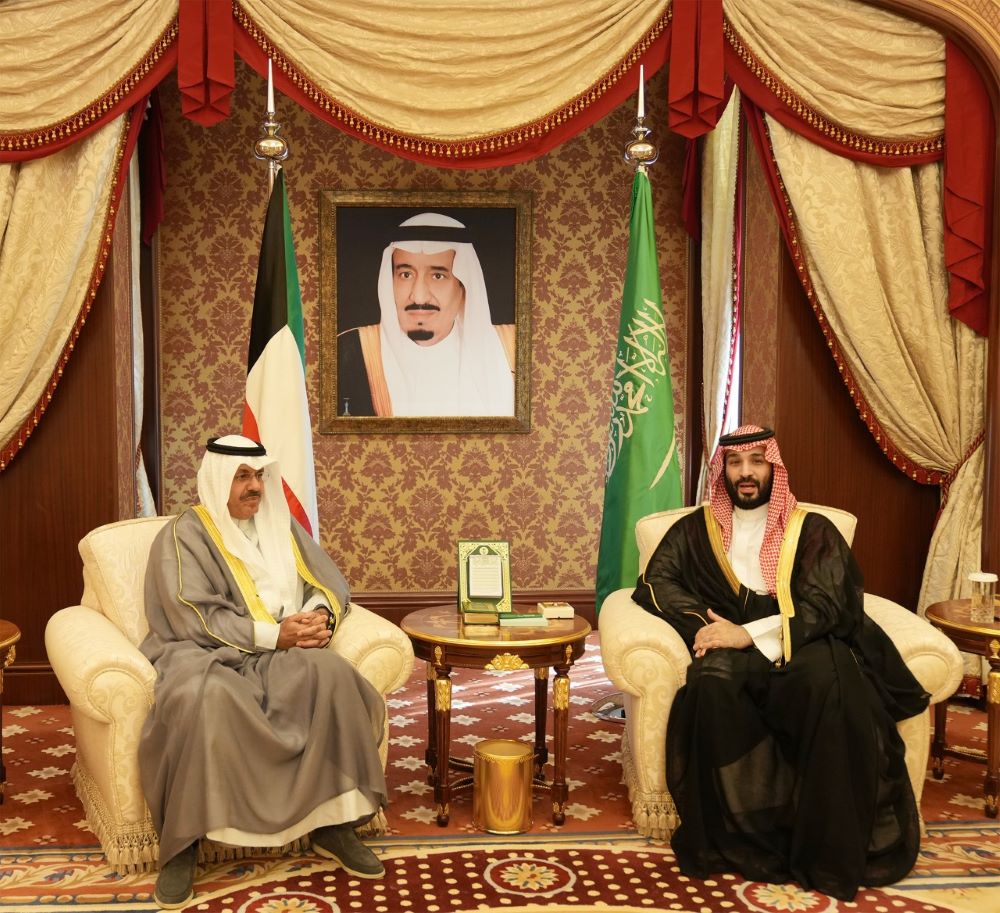 JEDDAH: Saudi Crown Prince Mohammad bin Salman meets His Highness the Prime Minister of Kuwait Sheikh Ahmad Nawaf Al-Ahmad Al-Sabah. - KUNA