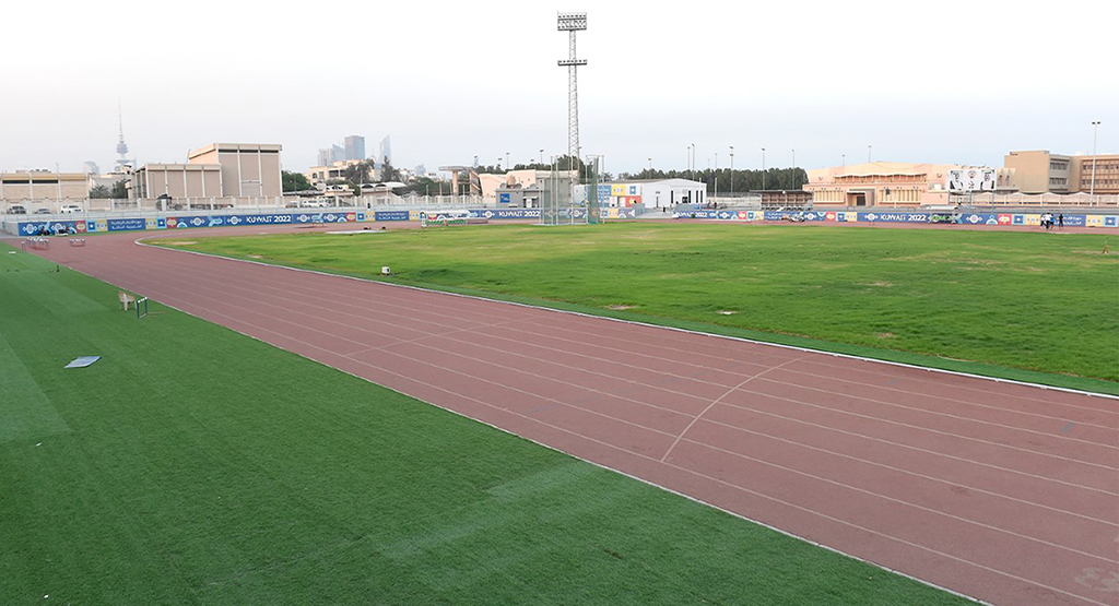 KUWAIT: Preparations underway for the Asian Youth Athletics Championships. - KUNA