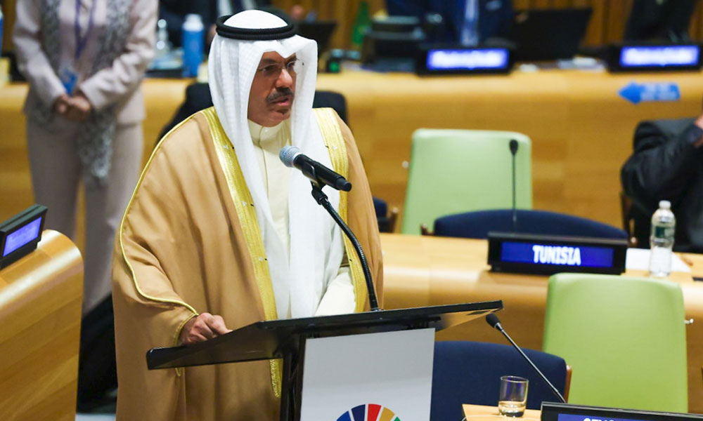 His Highness the Amir's representative, His Highness the Prime Minister delivers the speech