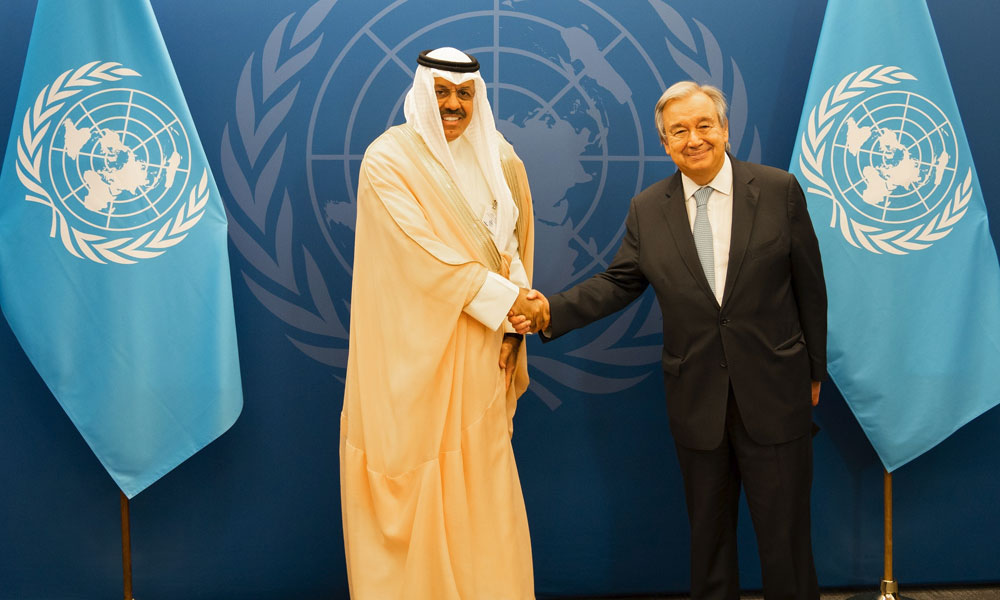 Representative of His Highness the Amir, His Highness the Prime Minister meets with UN Secretary-General