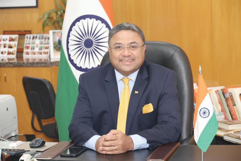 Indian Ambassador Sibi George.