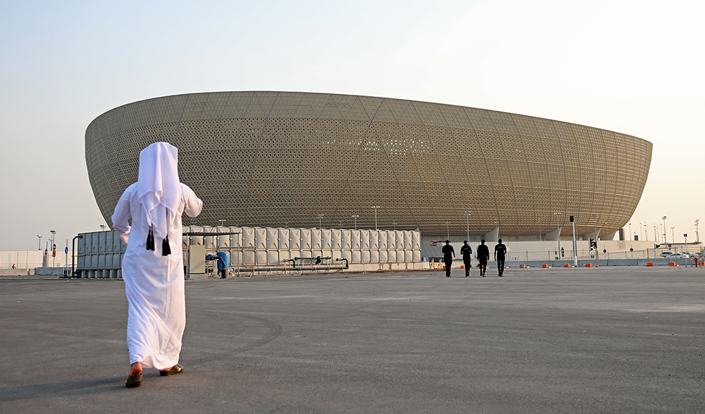 LUSAIL: A general view shows the Lusail Stadium, the 80,000-capacity venue which will host the FIFA World Cup final in December, on the outskirts of Qatar’s capital Doha.- AFP
