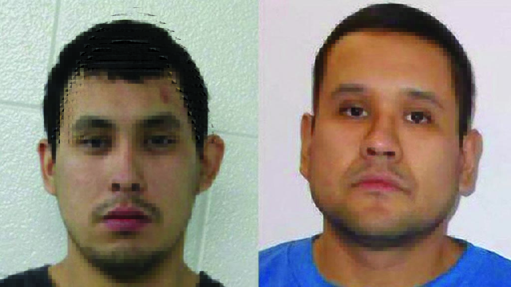 Damien Sanderson and Myles Sanderson, the two suspects in the stabbings in the Saskatchewan province in Canada. - AFP