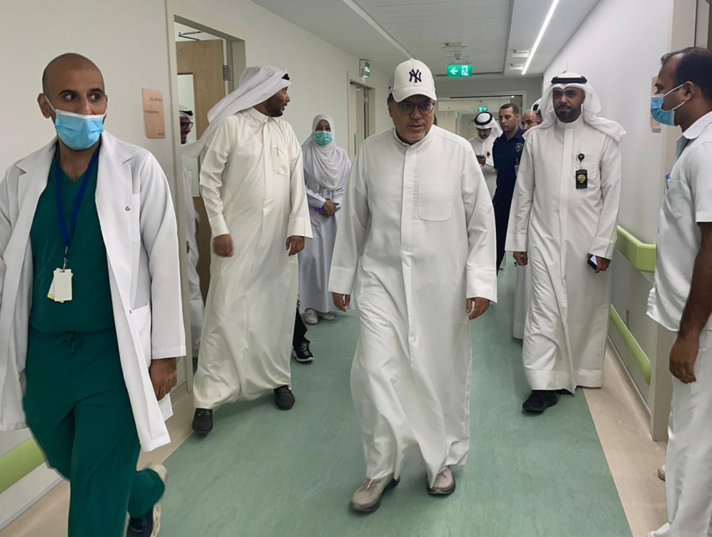 KUWAIT: Health Minister, Dr Khalid Al-Saeed inspects the working of the new Farwaniya Hospital.n