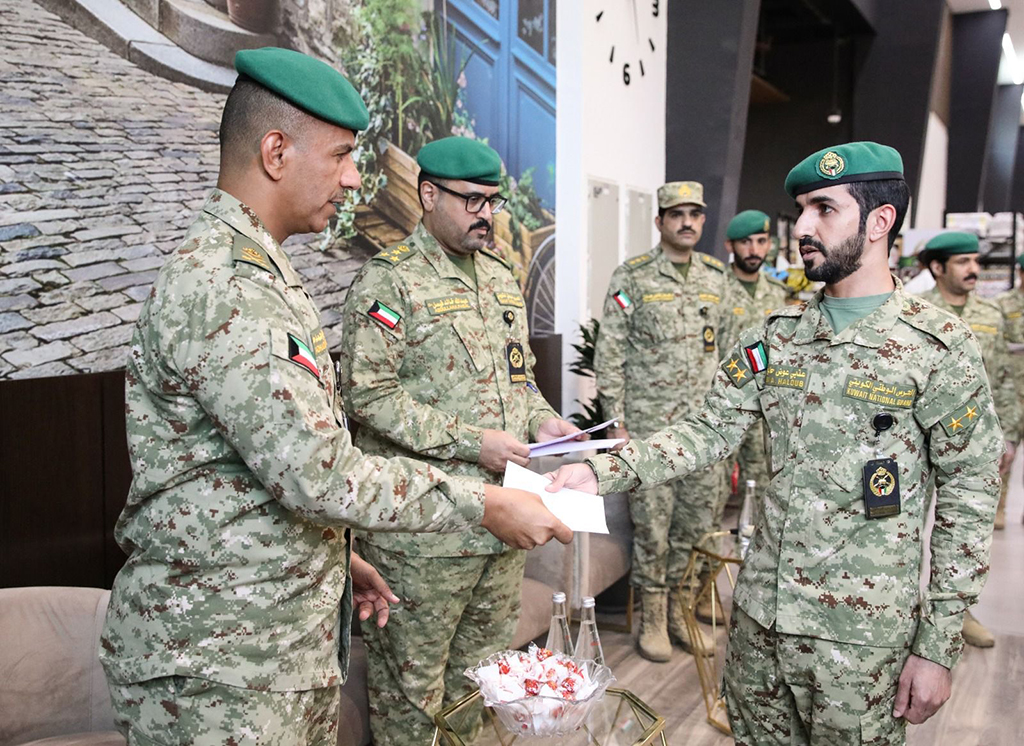 KUWAIT: National Guard servicemen being rewarded for their service.