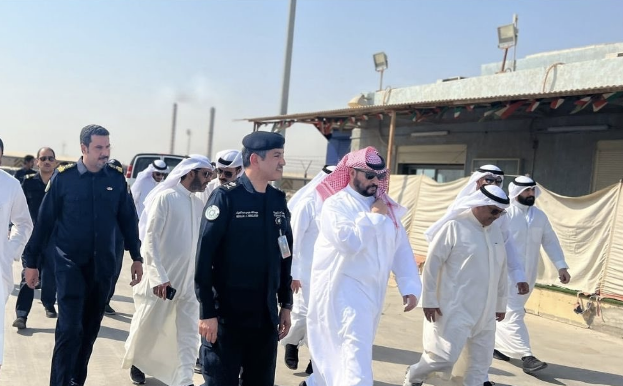 KUWAIT: Sheikh Talal Al-Khaled inspects procedures at Doha Port.n