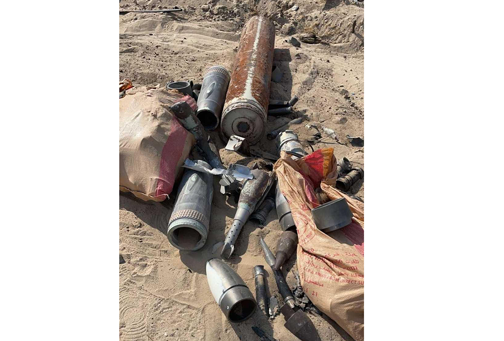 KUWAIT: Weapons found by the inspection team in Salmi.