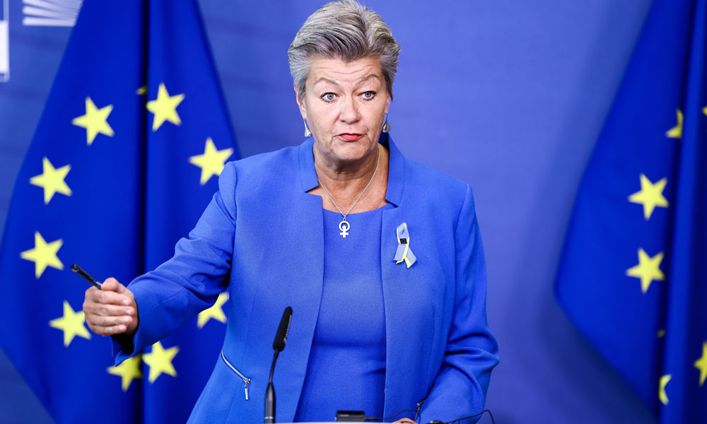 EU commissioner for Home Affairs and Swedish politician Ylva Johansson