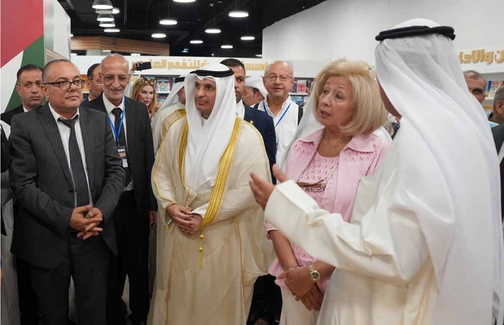 AMMAN: Abdulrahman Al-Mutairi, Kuwaiti Minister of Information and Culture and Minister of State for Youth at the 21st Amman International Book Fair. - KUNA