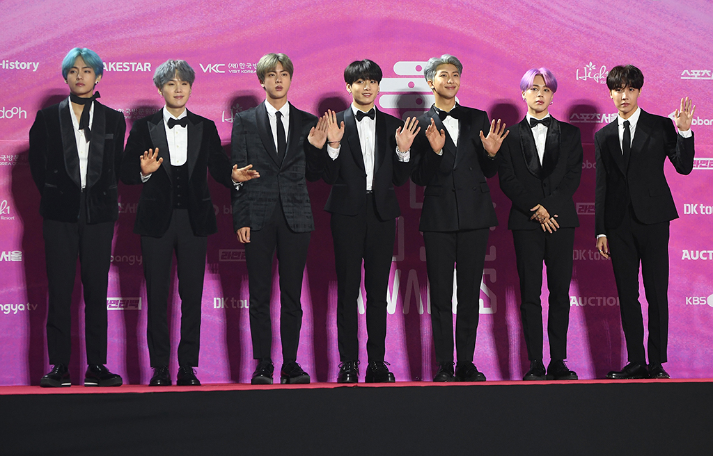 In this file photo South Korean boy band BTS pose on the red carpet at the 28th Seoul Music Awards in Seoul.— AFP photos