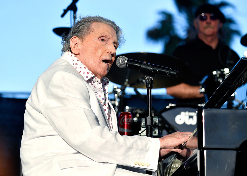 Musician Jerry Lee Lewis performs on the Palomino Stage at Stagecoach California's Country Music Festival at the Empire Polo Club in Indio, California. - AFP photos