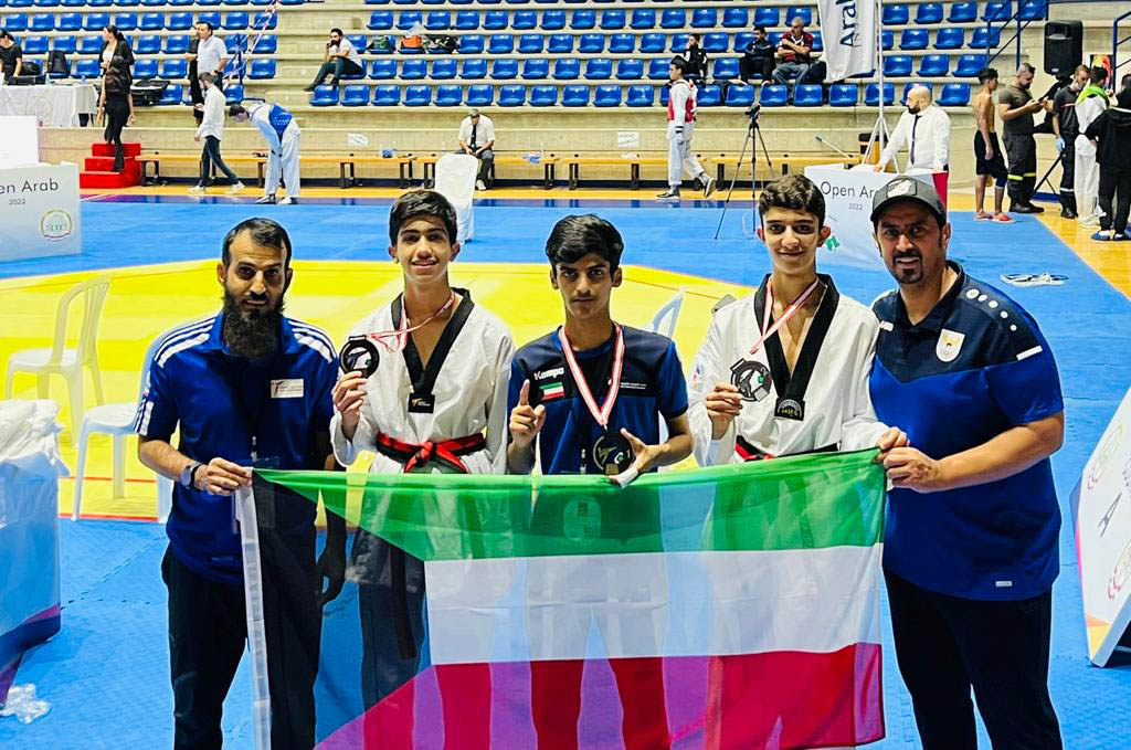 BEIRUT: Kuwaiti winners at the Arab Taekwondo Competition. – KUNA