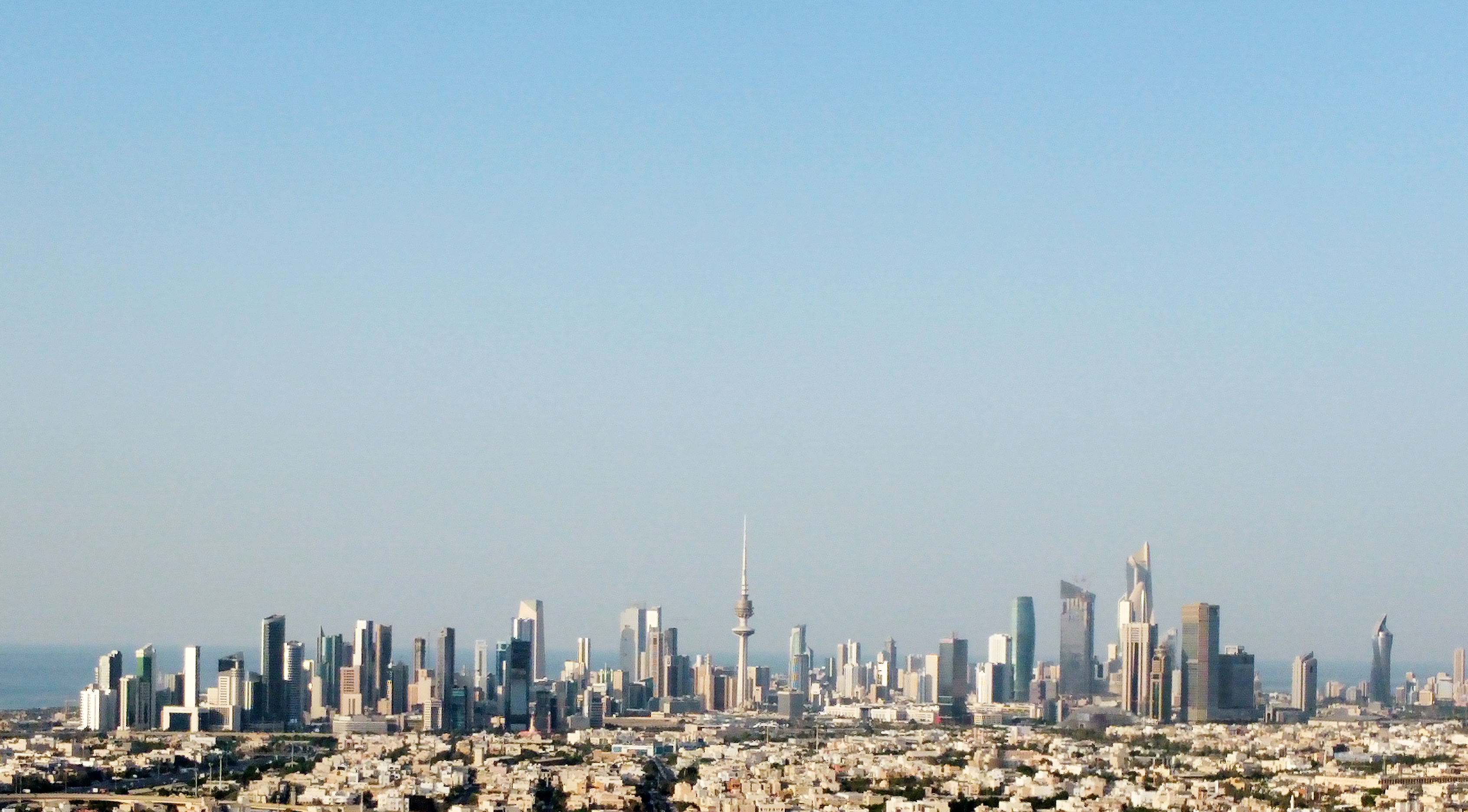 KUWAIT: A distant view of the Kuwait skyline. - Photo by Yasser Al-Zayyatn