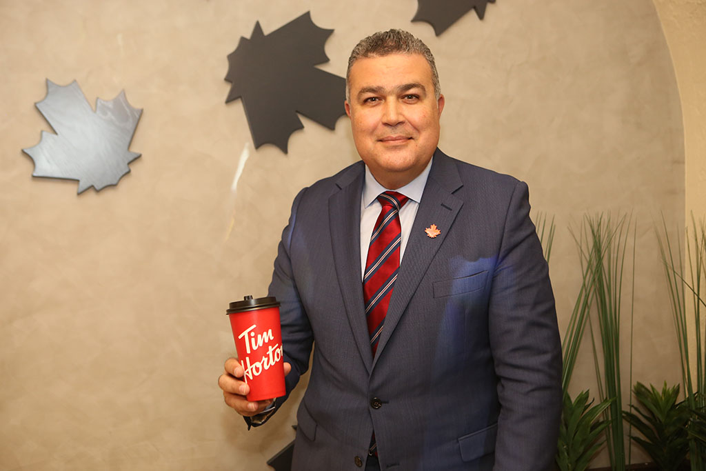 Hesham Almekkawi, CEO of AG Cafe, the master franchisee of Tim Hortons brand in the Middle East